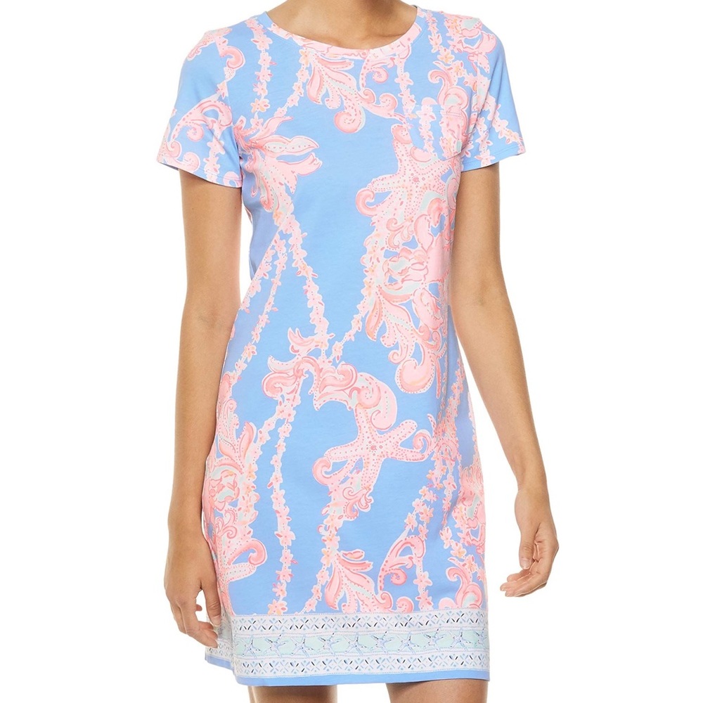 Lilly Pulitzer Declan dress Blue Peri Go With The Flow Engineered Knit Dress